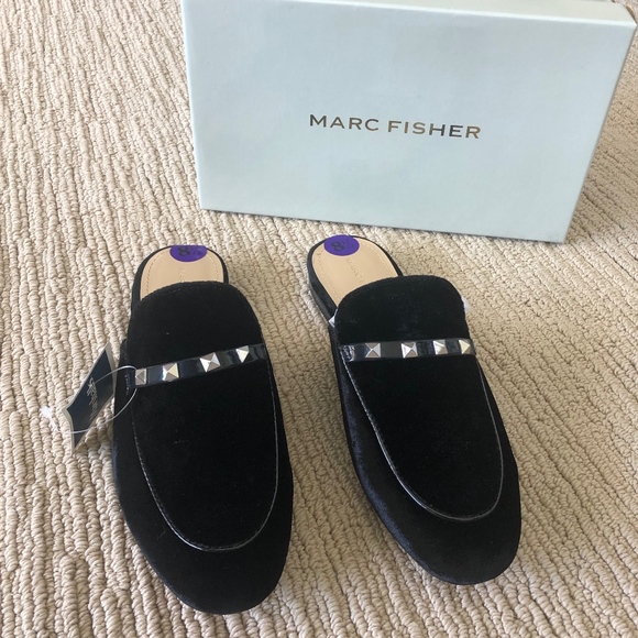 Marc Fisher Shoes - Black velvet Mules Marc Fisher Shoes - Black velvet Mules